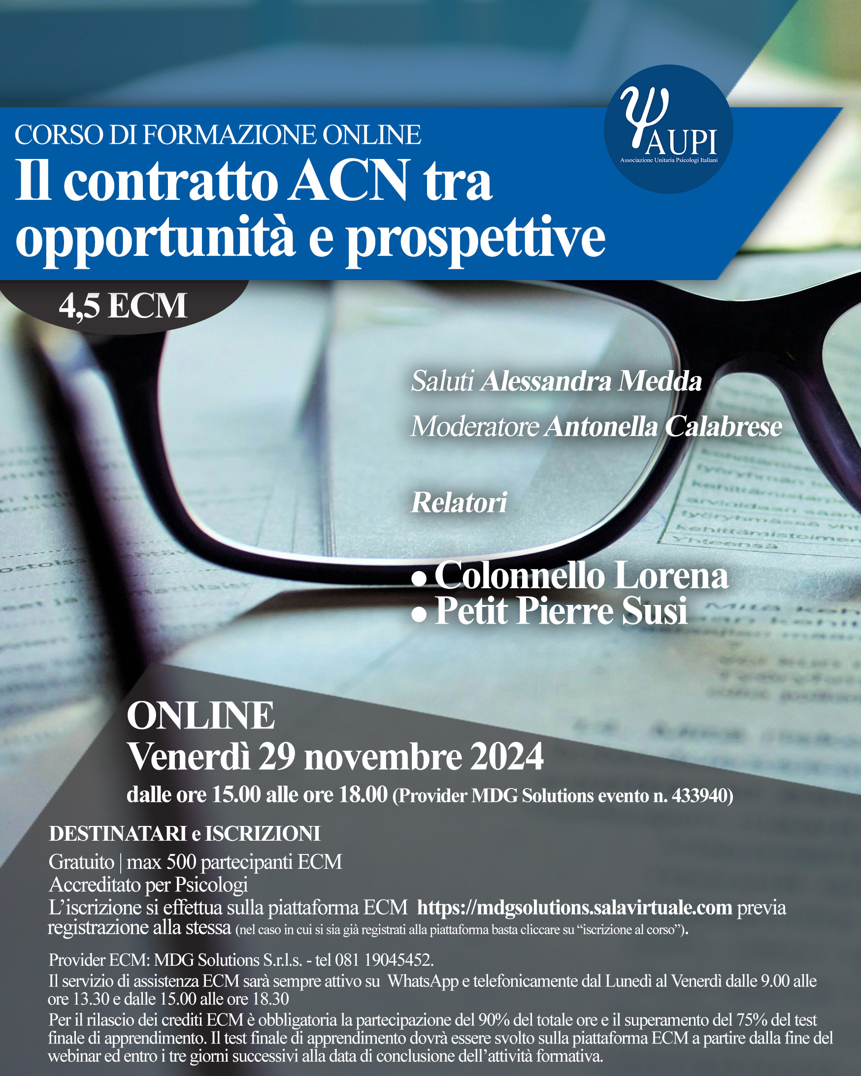 IL CONTRATTO ACN TRA OPPORTUNITA’ E PROSPETTIVE