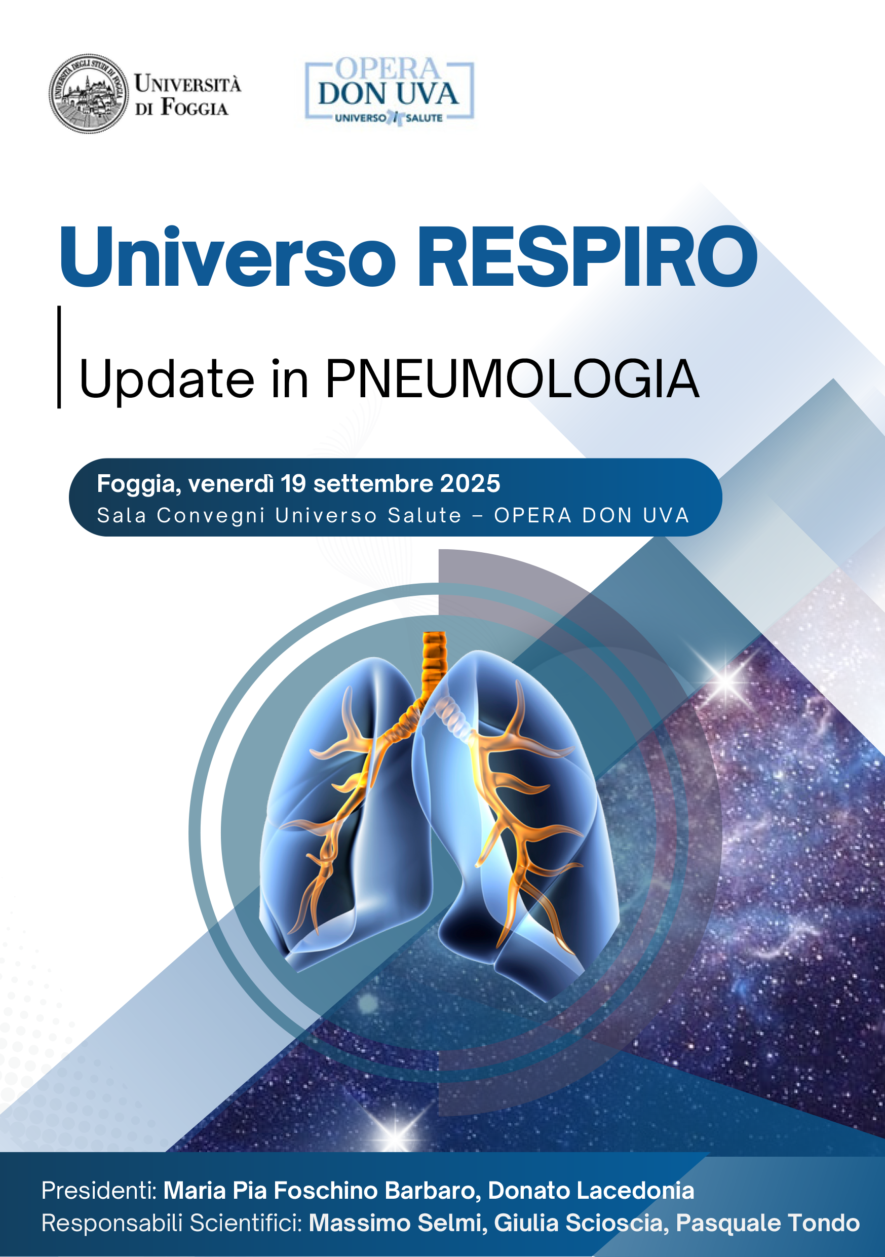 UNIVERSO RESPIRO: UPDATE IN PNEUMOLOGIA