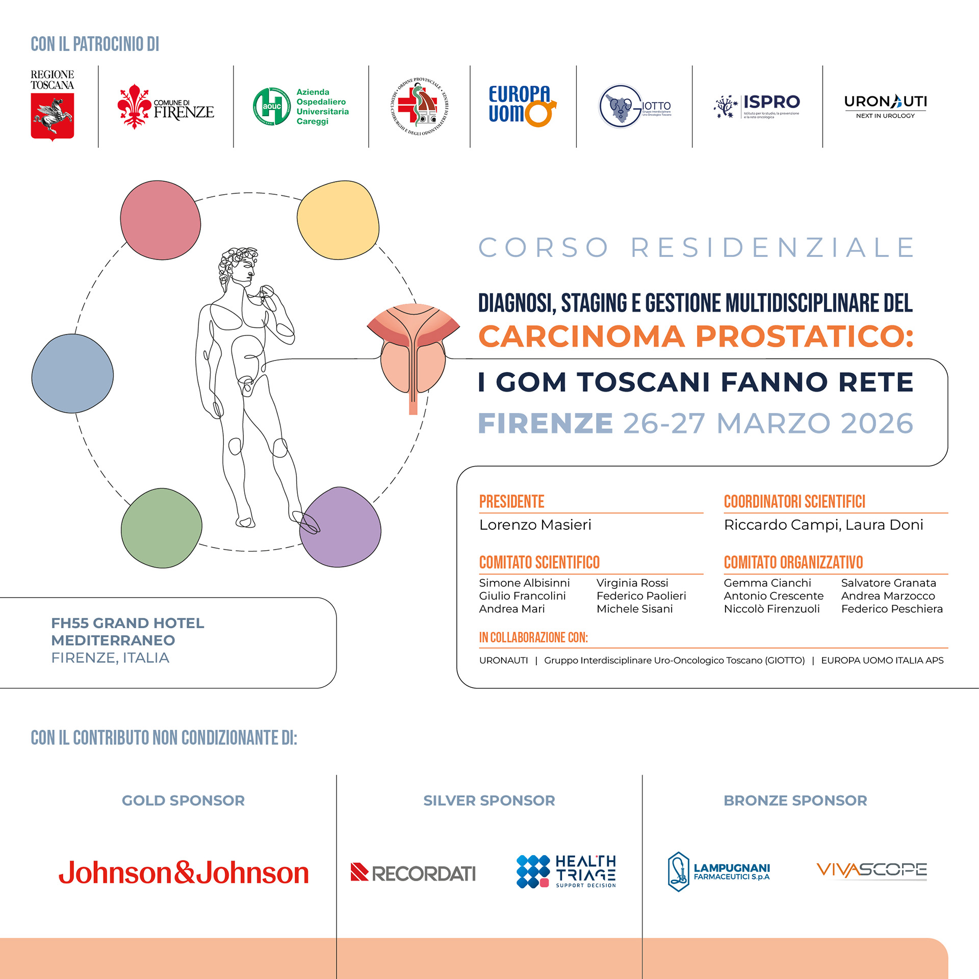 Diagnosi, Staging e Gestione Multidisciplinare del Carcinoma Prostatico: i GOM Toscani fanno Rete