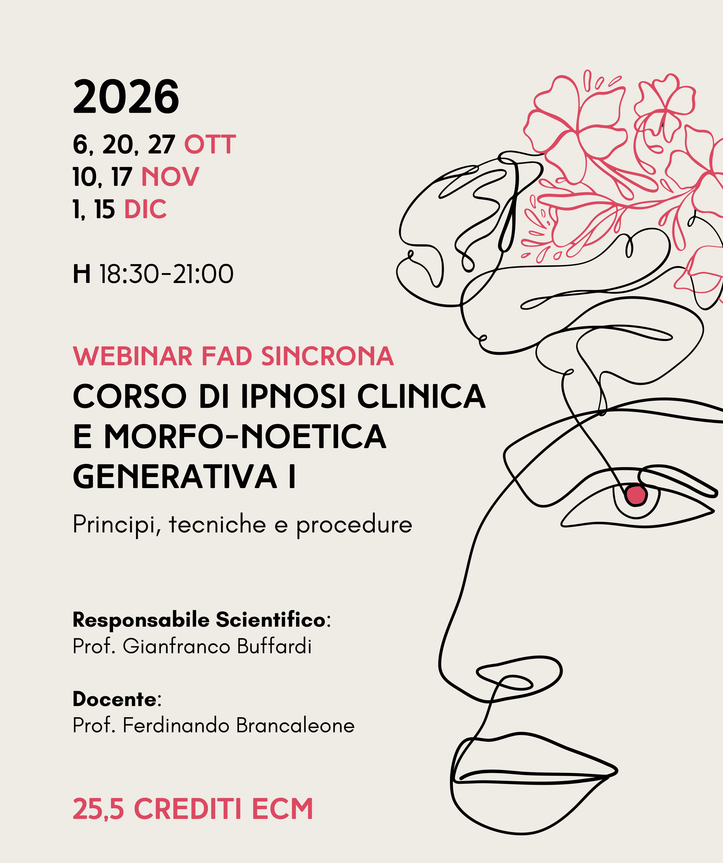 CORSO DI IPNOSI CLINICA E MORFO-NOETICA GENERATIVA